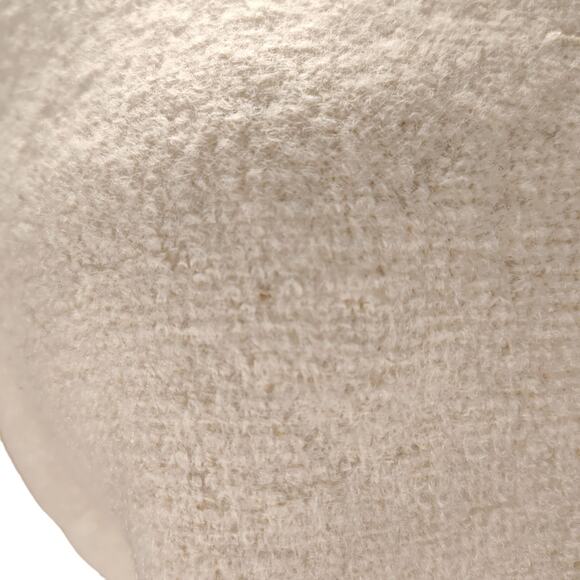 Geiger Austria Ivory Boiled Wool Blazer 42 Collarless Vintage Jacket Metal Btns - Picture 5 of 16